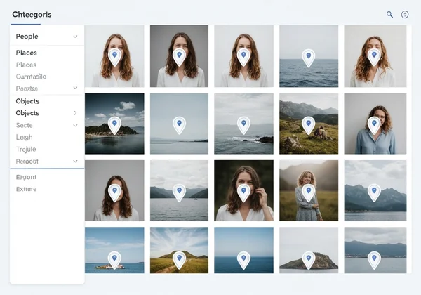 ไลบรารีรูปภาพดิจิทัลที่จัดระเบียบตามตำแหน่งบนแผนที่แบบโต้ตอบ