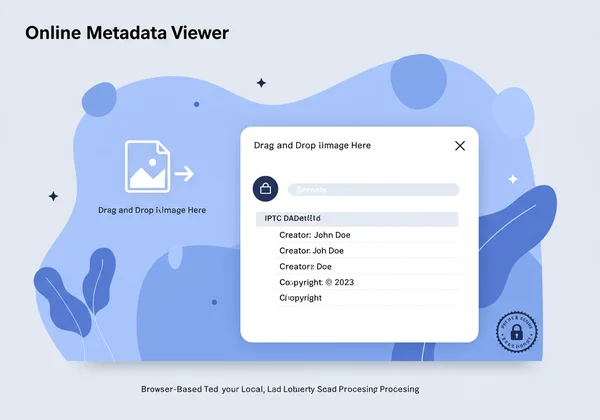 Screenshot of a secure online metadata viewer interface